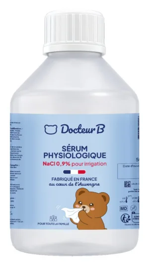 Docteur B Serum physiologique NaCl 0,9% flacon 500 ml
