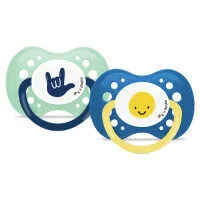 DODIE 2 sucettes anatomiques collection Mathilde Cabanas Smiley 18 mois et +