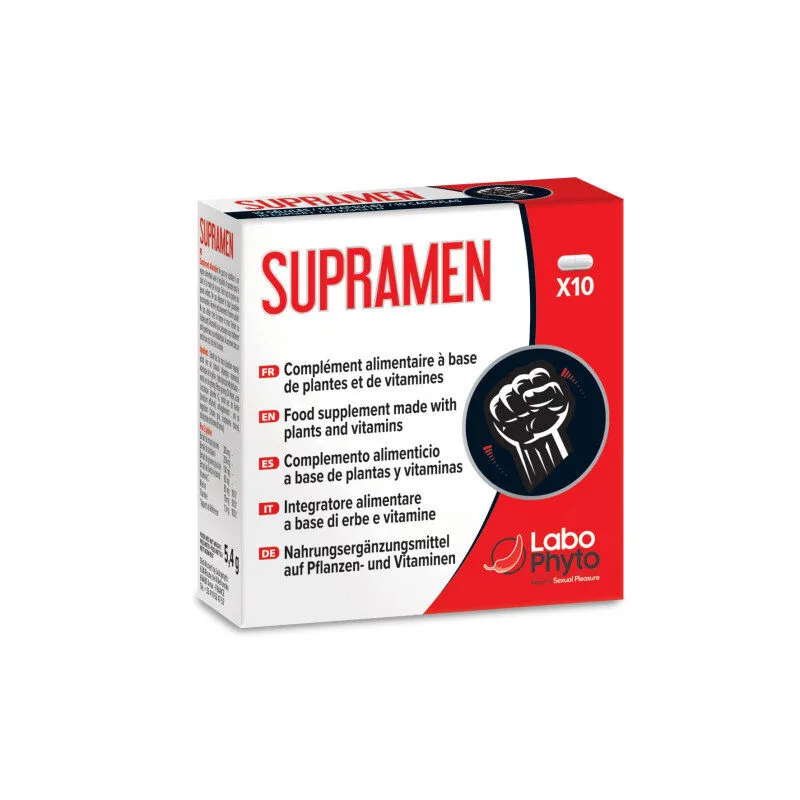 Labophyto SUPRAMEN Stimulant sexuel action rapide, 10 gelules
