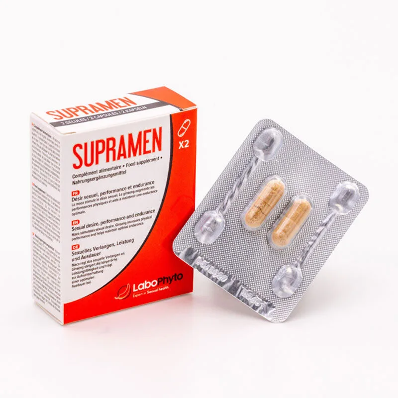 Labophyto SUPRAMEN Stimulant sexuel action rapide, 2 gelules
