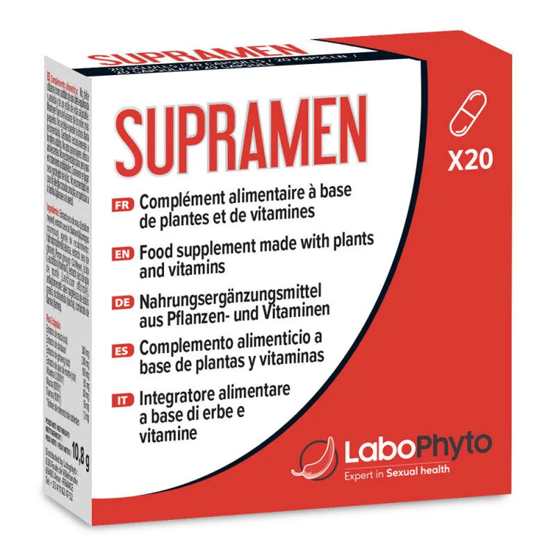 Labophyto SUPRAMEN Stimulant sexuel action rapide, 20 gelules