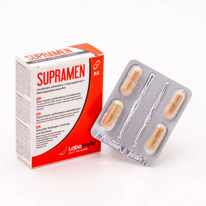 Labophyto SUPRAMEN Stimulant sexuel action rapide, 4 gelules