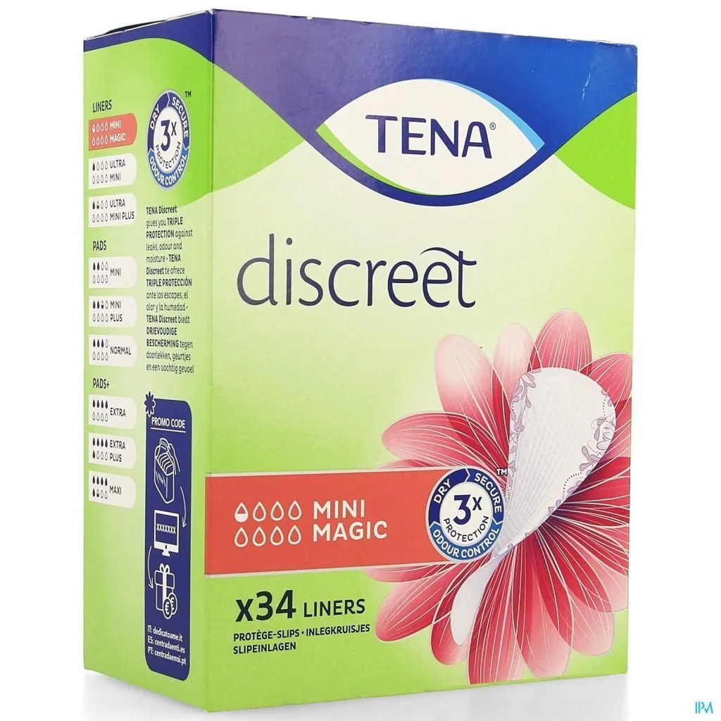 TENA Discreet Mini Magic protege-slip petites fuites urinaires - sachet de 34