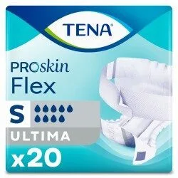 TENA Flex ProSkin Ultima Small (S) - hanches 61-87 cm - Sachet/20