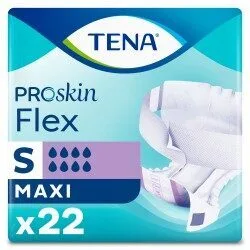 TENA Flex ProSkin Maxi Small (S) - hanches 61-87 cm - Sachet/22