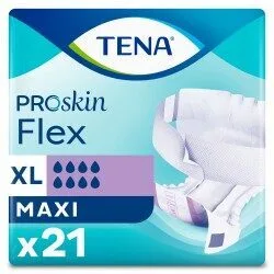 TENA Flex ProSkin Maxi Extra Large (XL) - hanches 105-153 cm - Sachet/21