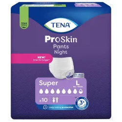 TENA Pants ProSkin Night Super Large (L) - hanches 80-135 cm - Sachet/10