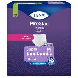 TENA Pants ProSkin Night Super Medium (M) - hanches 80-110 cm - Sachet/10