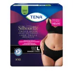 TENA Silhouette Plus taille basse Noir - Taille L - sachet de 10