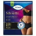 TENA Silhouette Plus taille haute Noir - Taille L - sachet de 8