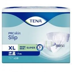 TENA Slip ProSkin Super Extra Large (XL) - hanches 152-163 cm - Sachet/28