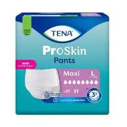 TENA Pants ProSkin Maxi Large (L) - hanches 100-135 cm - Sachet/10