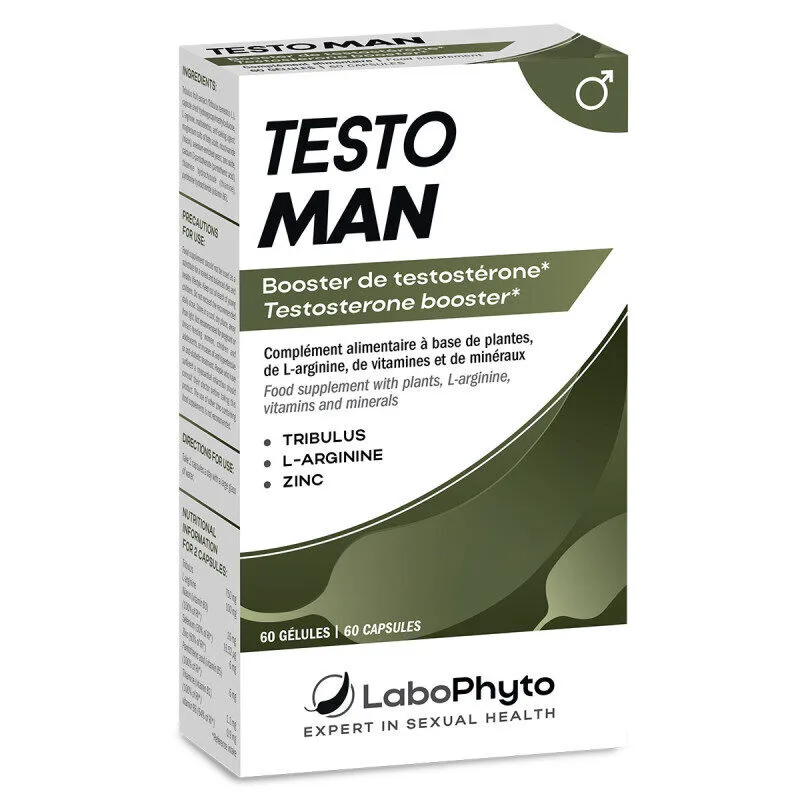 Labophyto TESTOMAN Testosterone et vitalite, 60 gelules