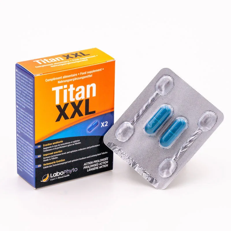 Labophyto TITAN XXL Stimulant sexuel action rapide, 2 comprimes