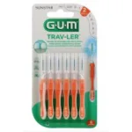 GUM Trav-Ler brossettes interdentaires 0,9 mm orange B/6
