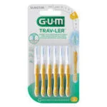 GUM Trav-Ler brossettes interdentaires 1,3 mm jaune B/6