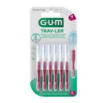 GUM Trav-Ler brossettes interdentaires 1,4 mm bordeaux B/6
