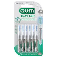 GUM Trav-Ler brossettes interdentaires 2,0 mm gris B/6