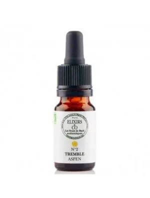 Elixirs and Co Elixir floral Bio Fleurs de Bach n02 Tremble (Aspen) 10 ml