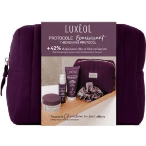 Luxéol Protocole Épaississant – trousse 3 soins + chouchou