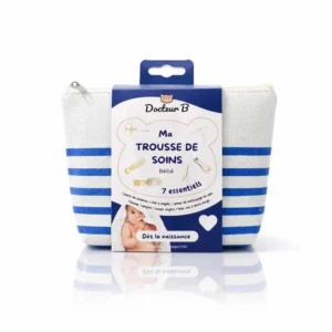 Docteur B Trousse de soin bebe 9 pieces, Bleu