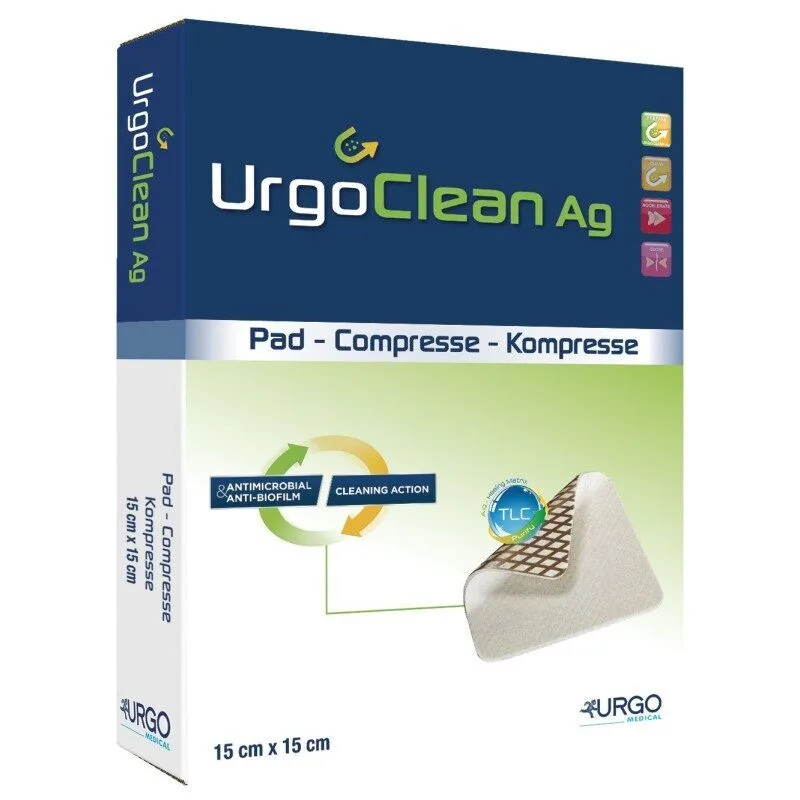 Urgo Medical UrgoClean Ag 15 x 20 cm boite de 16