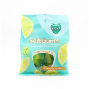 Vicks SoftGums gomme citron menthol + vitamine C 90 g