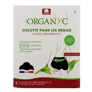 Culotte menstruelle coton bio taille L