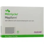 Mepiform pansement siliconé cicatrice 5 x 7,5 cm, boîte de 5