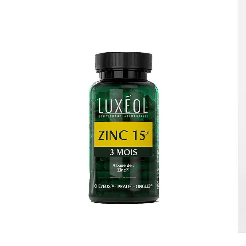 Luxéol Zinc 15 – 90 gélules
