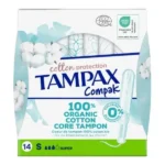 TAMPAX COMPAK COTTON Tampon périodique super B/14