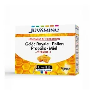 Juvamine Gelée Royale Pollen Propolis Miel ampoules