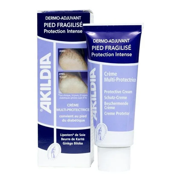 Akileïne Akildia Crème pour pieds diabétiques Multi-protectrice