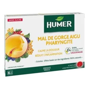 HUMER PHARYNGITE pastille mal de gorge fruits rouges