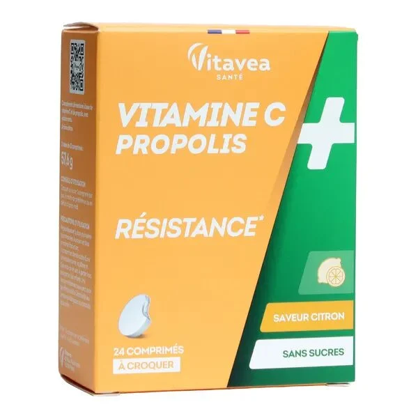 Vitavea vitamine C propolis Resistance comprimes a croquer