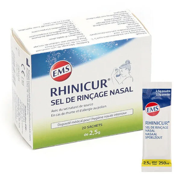 Rhinicur Sel de rinçage nasal adulte — 20 sachets de 2,5 g