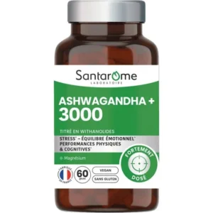 Santarome Ashwagandha+ 3000 racine titrée en withanolides