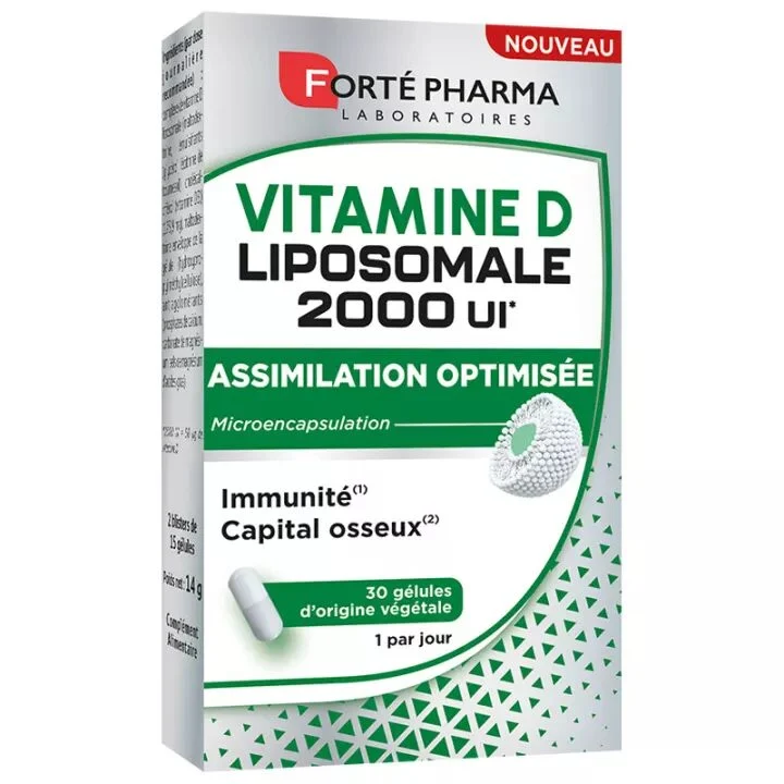 Forte Pharma Vitamine D Liposomale 2000UI 30 Gelules
