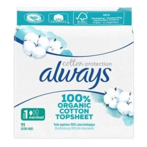 ALWAYS BIO COTTON PROTECTION Serviette périodique normal plus Paq/11