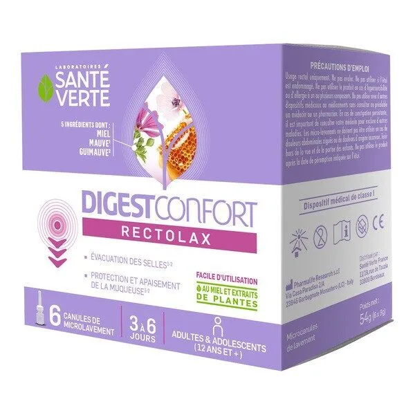 Sante Verte DigestConfort Rectolax lavement constipation
