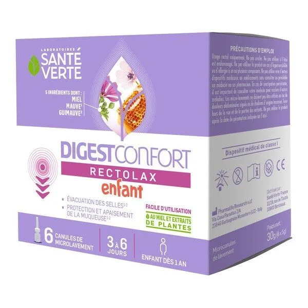 Sante Verte DigestConfort Rectolax Enfant lavement constipation