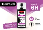 Lotion Répulsive Corps et Visage contre les Tiques & Puces