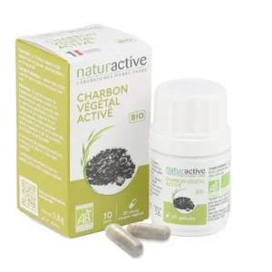 NATURACTIVE PHYTOTHERAPIE Charbon végétal bio Gél Pilulier/20