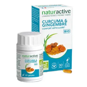 NATURACTIVE PHYTOTHERAPIE Curcuma & Gingembre bio Gél Pilulier/30