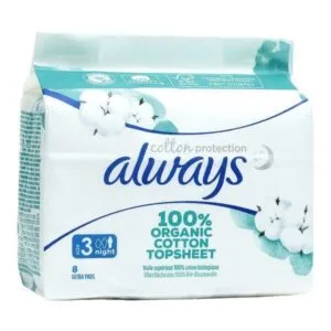ALWAYS BIO COTTON PROTECTION Serviette périodique night Paq/8