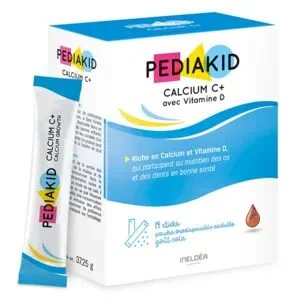 PEDIAKID Calcium C+ poudre orale gout cola - 14 sticks