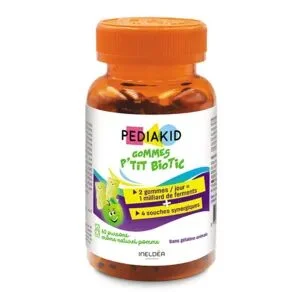 PEDIAKID gommes oursons Probiotiques pomme - 60 gommes