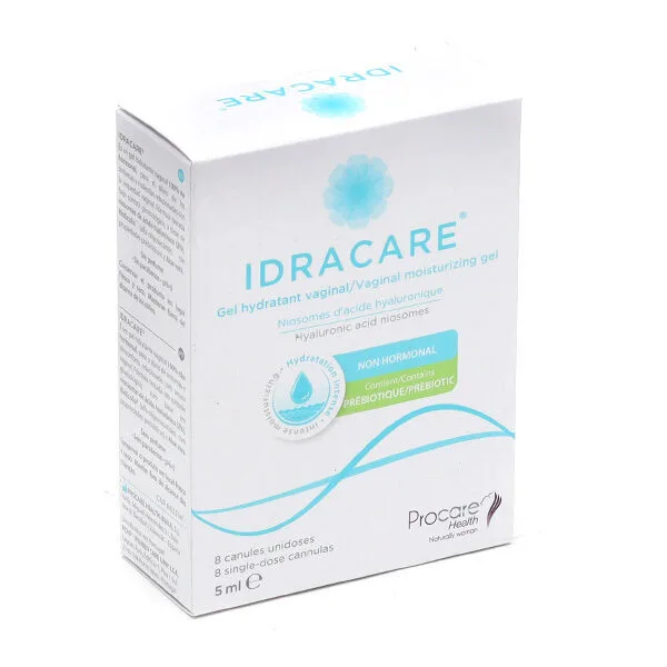 Idracare Gel vaginal hydratant — 8 canules unidoses de 5 ml
