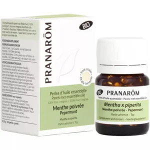 PRANAROM Perle Menthe poivrée bio 100 mg B/60