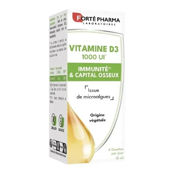 Forte Pharma Vitamine D3 1000 UI gouttes